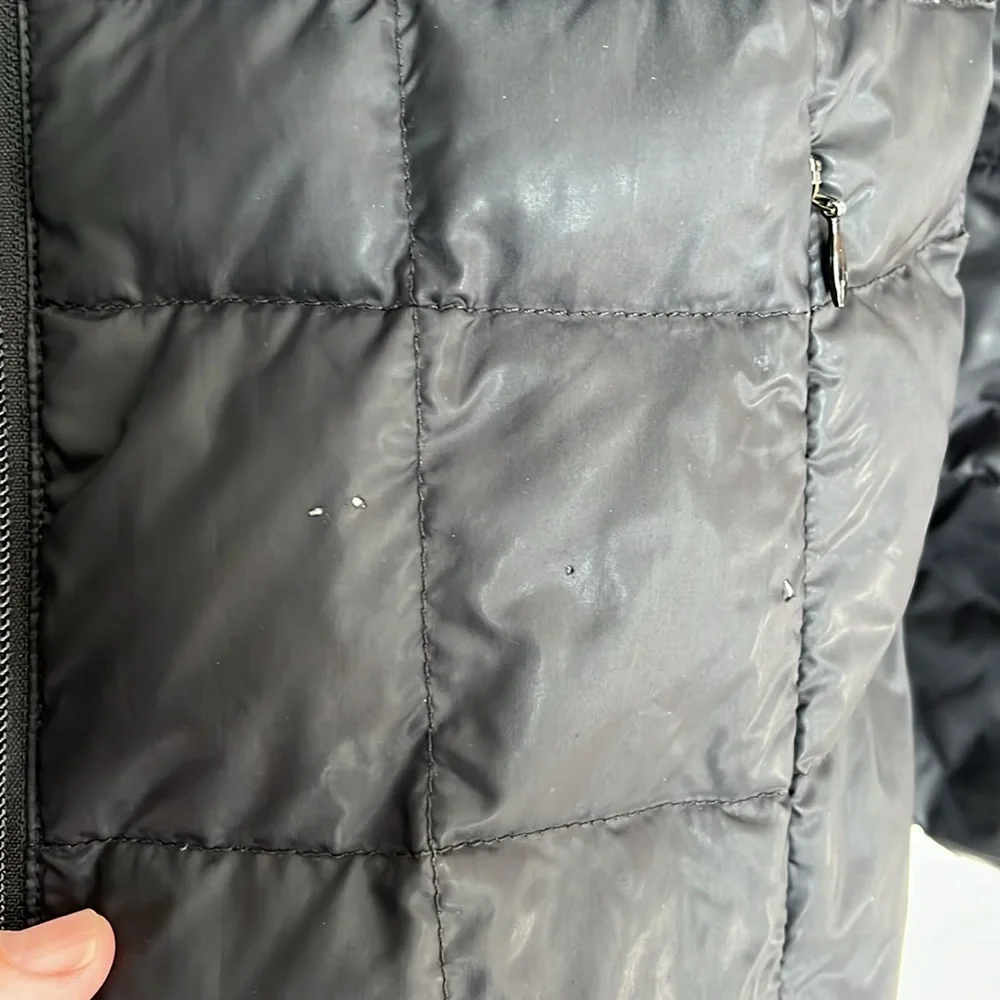 MONCLER LADIES BLACK QUARTER LENGTH JACKET-M—PLEASE READ - Picture 6 of 15